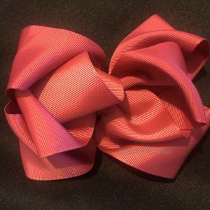 Rosewood 6" Double Stacked Boutique Bows 5B2004  Handmade NWT Boutique